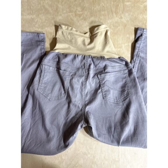 Motherhood Maternity Gray Skinny Jeans Over Belly Panel Size L Large - Picture 3 of 6